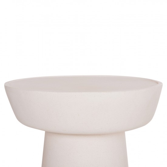 ΤΡΑΠΕΖΙ ΣΑΛΟΝΙΟΥ PIRSON FIBER CEMENT ΣΕ ΛΕΥΚΟ--Φ60x36Υεκ.