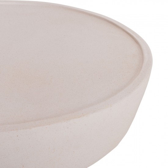 ΤΡΑΠΕΖΙ ΣΑΛΟΝΙΟΥ PIRSON FIBER CEMENT ΣΕ ΛΕΥΚΟ--Φ60x36Υεκ.