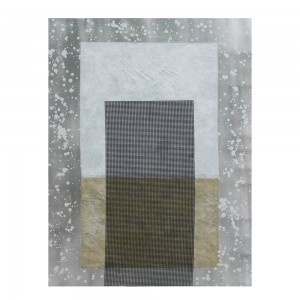 ABSTRACT ΠΙΝΑΚΑΣ ΔΙΑΚΟΣΜΗΣΗΣ ΚΑΜΒΑΣ ΓΚΡΙ ΑΣΗΜΙ ΞΥΛΟ ΧΡΥΣΟ 76x100xH4cm