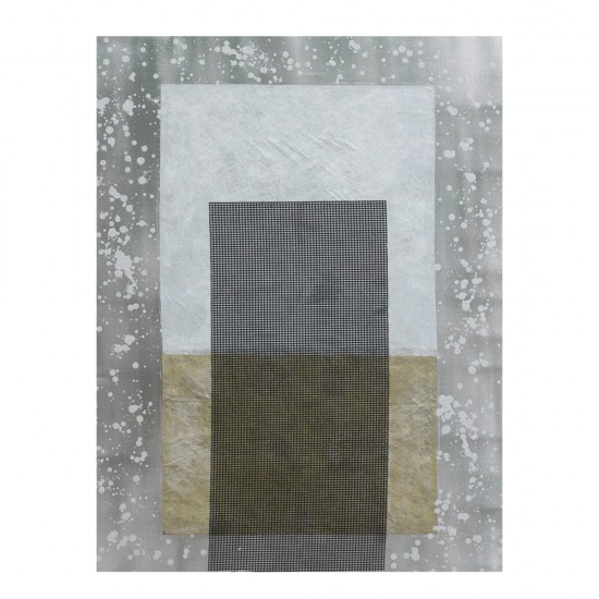 ABSTRACT ΠΙΝΑΚΑΣ ΔΙΑΚΟΣΜΗΣΗΣ ΚΑΜΒΑΣ ΓΚΡΙ ΑΣΗΜΙ ΞΥΛΟ ΧΡΥΣΟ 76x100xH4cm