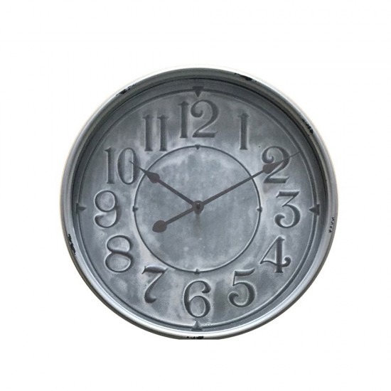 PERE ΡΟΛΟΪ ΤΟΙΧΟΥ ΜΕΤΑΛΛΟ ΓΥΑΛΙ ΓΚΡΙ 48x48x7Hcm