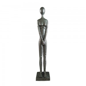 ANKHOU DECO ΦΙΓΟΥΡΑ POLYRESIN ΑΣΗΜΙ 14x11xH67cm