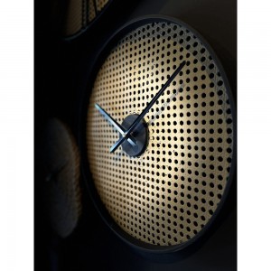 CANNE ΡΟΛΟΪ ΤΟΙΧΟΥ ΜΕΤΑΛΛΟ ΦΥΣΙΚΟ ΜΑΥΡΟ 40x40xH5cm