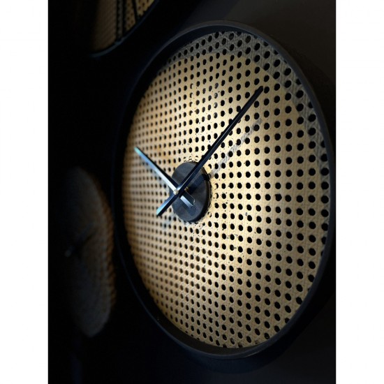 CANNE ΡΟΛΟΪ ΤΟΙΧΟΥ ΜΕΤΑΛΛΟ ΦΥΣΙΚΟ ΜΑΥΡΟ 40x40xH5cm