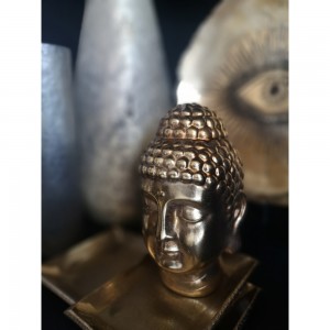 SAKIA ΔΙΑΚΟΣΜΗΤΙΚΟ ΒΟΥΔΑΣ POLYRESIN ΧΡΥΣΟ ΑΝΤΙΚΕ 15,5x14xH21,5cm