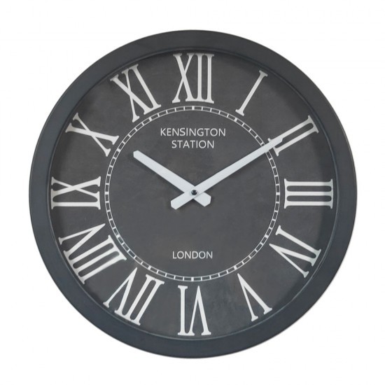 SLOZNO ΡΟΛΟΪ ΤΟΙΧΟΥ ΜΕΤΑΛΛΟ ΓΥΑΛΙ ΜΑΥΡΟ ΛΕΥΚΟ 40x40xH8cm