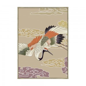 CRANES IN COLOR ΠΙΝΑΚΑΣ ΔΙΑΚΟΣΜΗΣΗΣ ΚΑΜΒΑΣ ΠΟΛΥΧΡΩΜΟ ΞΥΛΟ 70x100xH5cm