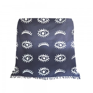 EYES GREY ΡΙΧΤΑΡΙ ΔΙΑΚΟΣΜΗΤΙΚΟ ΒΑΜΒΑΚΙ ΜΠΛΕ ΛΕΥΚΟ 130x170