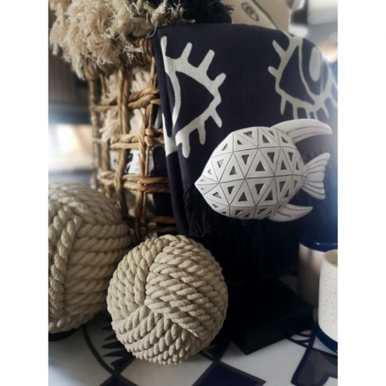 EYES GREY ΡΙΧΤΑΡΙ ΔΙΑΚΟΣΜΗΤΙΚΟ ΒΑΜΒΑΚΙ ΜΠΛΕ ΛΕΥΚΟ 130x170