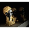BABY BUDDHA ΔΙΑΚΟΣΜΗΤΙΚΟ ΒΟΥΔΑΣ POLYRESIN ΧΡΥΣΟ ΜΑΥΡΟ 11,7x10,2xH16,7cm
