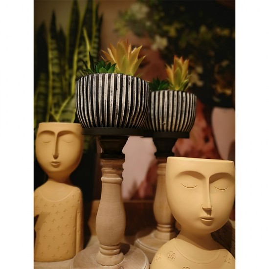 SKEPTICAL 2 ΚΑΣΠΩ POLYRESIN TERRACOTTA 14,8x10xH19,4cm