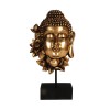 LOTUS BUDDHA ΔΙΑΚΟΣΜΗΤΙΚΟ ΒΟΥΔΑΣ POLYRESIN ΧΡΥΣΟ ΜΑΥΡΟ 18,6x9xH35cm