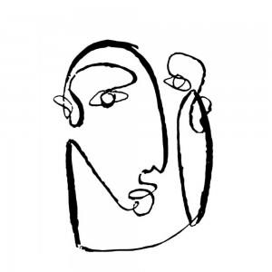 AZAMO ΠΙΝΑΚΑΣ ΔΙΑΚΟΣΜΗΣΗΣ ΚΑΜΒΑΣ ΛΕΥΚΟ ΜΑΥΡΟ 50x60xH2cm