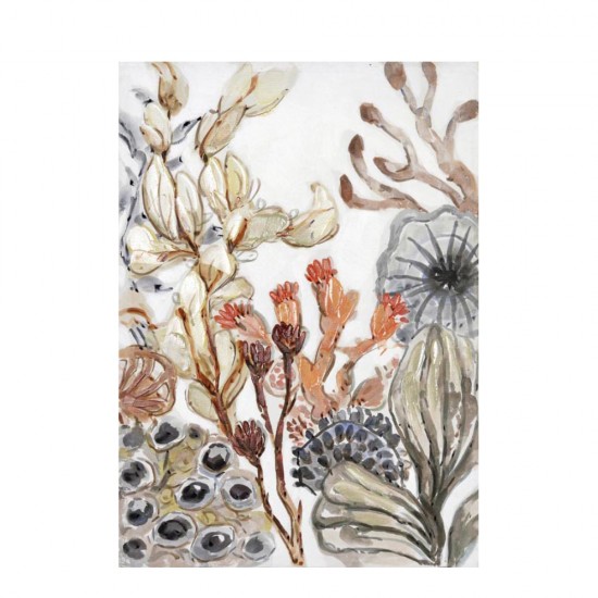 RECIF ΠΙΝΑΚΑΣ ΔΙΑΚΟΣΜΗΣΗΣ ΚΑΜΒΑΣ ΠΟΛΥΧΡΩΜΟ ΞΥΛΟ 50x70xH3cm