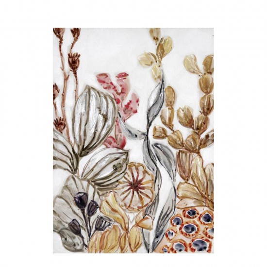 RECIF ΠΙΝΑΚΑΣ ΔΙΑΚΟΣΜΗΣΗΣ ΚΑΜΒΑΣ ΠΟΛΥΧΡΩΜΟ ΞΥΛΟ 50x70xH3cm