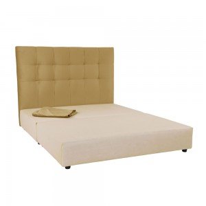 7DAYS ΚΡΕΒΑΤΙ ΧΩΡΙΣ ΑΠΟΘΗΚ. ΧΩΡΟ (ΓΙΑ ΣΤΡΩΜΑ 160x200cm) ΜΟΥΣΤΑΡΔΙ TEXAS08 161x207x122