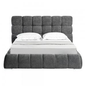 PUFFY ΚΡΕΒΑΤΙ (ΓΙΑ ΣΤΡΩΜΑ 160x200cm) ΓΚΡΙ 228x188x120cm