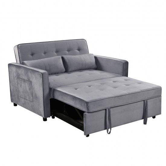 SOLUTION ΚΑΝΑΠΕΣ ΚΡΕΒΑΤΙ 2ΘΕΣΙΟΣ ΓΚΡΙ 133x94x87