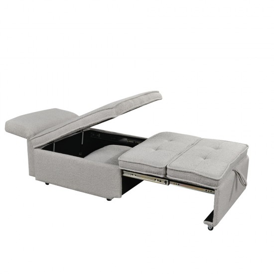 SLEEP ΠΟΛΥΘΡΟΝΑ ΚΡΕΒΑΤΙ ΓΚΡΙ 78x87xH80cm