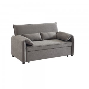 RUBIK ΚΑΝΑΠΕΣ ΚΡΕΒΑΤΙ 3ΘΕΣΙΟΣ ΓΚΡΙ 161x84xH92cm