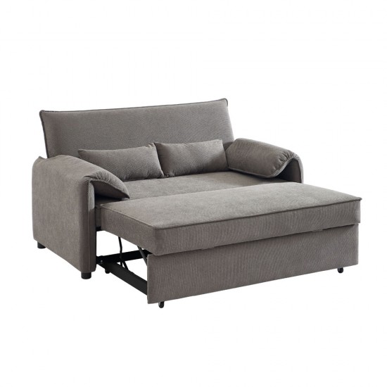 RUBIK ΚΑΝΑΠΕΣ ΚΡΕΒΑΤΙ 3ΘΕΣΙΟΣ ΓΚΡΙ 161x84xH92cm