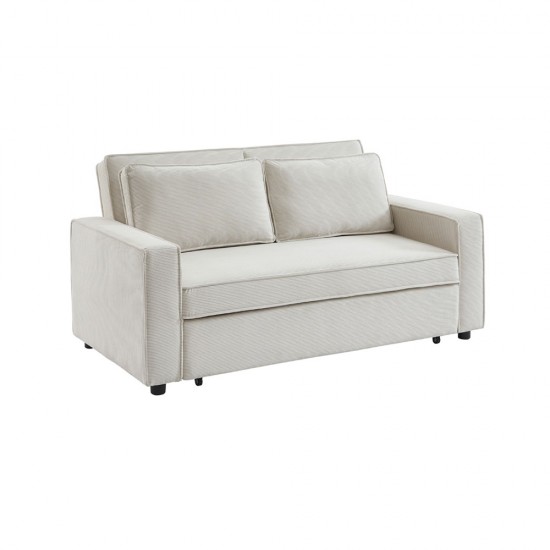 CUBO ΚΑΝΑΠΕΣ ΚΡΕΒΑΤΙ 3ΘΕΣΙΟΣ OFF WHITE 172x89xH89cm