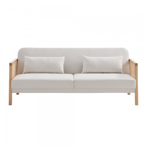 AMMOS ΚΑΝΑΠΕΣ ΚΡΕΒΑΤΙ 3ΘΕΣΙΟΣ OFF WHITE 196x82xH81cm