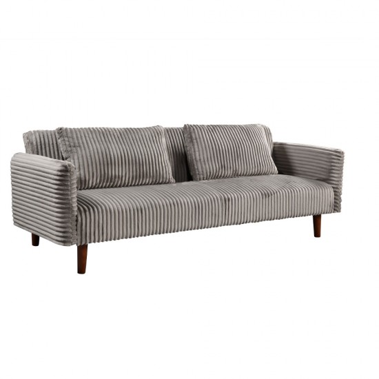 COTTLE ΚΑΝΑΠΕΣ ΚΡΕΒΑΤΙ 3ΘΕΣΙΟΣ ΓΚΡΙ ΑΝΟΙΧΤΟ 213x79x73