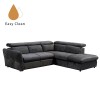 MONSERAT ΚΑΝΑΠΕΣ ΚΡΕΒΑΤΙ ΓΩΝΙΑ ΔΕΞΙΑ ΑΝΘΡΑΚΙ 254x224xH90cm MONSERAT ΚΑΝΑΠΕΣ ΚΡΕΒΑΤΙ ΓΩΝΙΑ ΔΕΞΙΑ ΑΝΘΡΑΚΙ 254x224xH90cm