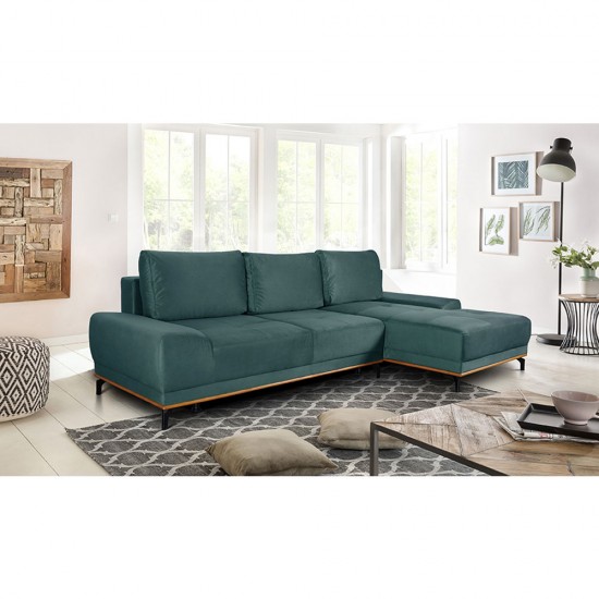 NATURA ΚΑΝΑΠΕΣ ΚΡΕΒΑΤΙ ΓΩΝΙΑ ΔΕΞΙΑ DUSTY PETROL 283x164xH90cm NATURA ΚΑΝΑΠΕΣ ΚΡΕΒΑΤΙ ΓΩΝΙΑ ΔΕΞΙΑ DUSTY PETROL 283x164xH90cm