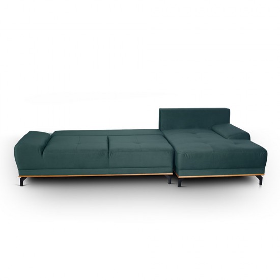 NATURA ΚΑΝΑΠΕΣ ΚΡΕΒΑΤΙ ΓΩΝΙΑ ΔΕΞΙΑ DUSTY PETROL 283x164xH90cm NATURA ΚΑΝΑΠΕΣ ΚΡΕΒΑΤΙ ΓΩΝΙΑ ΔΕΞΙΑ DUSTY PETROL 283x164xH90cm