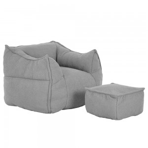 SPONGE ΠΟΛΥΘΡΟΝΑ SET ΓΚΡΙ SILVER 95x102xH73cm