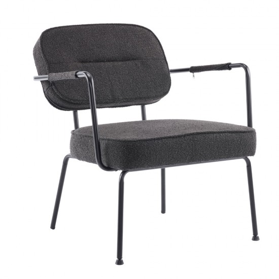 PRISLEY ΠΟΛΥΘΡΟΝΑ ΜΑΥΡΟ 73x66x78cm