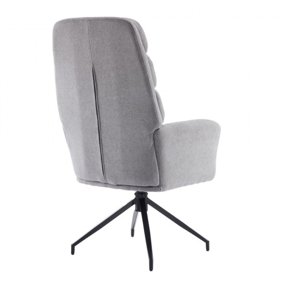 GIRAR ΠΟΛΥΘΡΟΝΑ ΠΕΡΙΣΤΡΕΦΟΜΕΝΗ ΓΚΡΙ 70x69.5x113cm