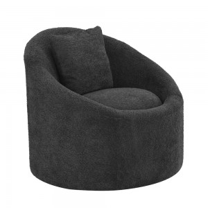 SOFTY ΠΟΛΥΘΡΟΝΑ ΠΕΡΙΣΤΡΕΦΟΜΕΝΗ ΓΚΡΙ ΣΚΟΥΡΟ 80x80x77cm