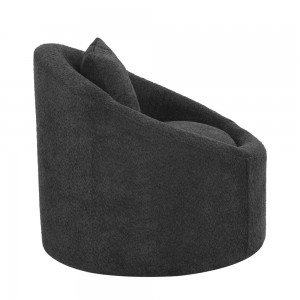 SOFTY ΠΟΛΥΘΡΟΝΑ ΠΕΡΙΣΤΡΕΦΟΜΕΝΗ ΓΚΡΙ ΣΚΟΥΡΟ 80x80x77cm