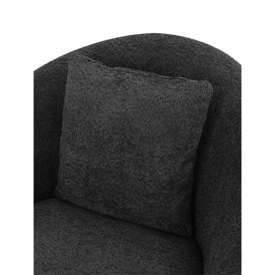 SOFTY ΠΟΛΥΘΡΟΝΑ ΠΕΡΙΣΤΡΕΦΟΜΕΝΗ ΓΚΡΙ ΣΚΟΥΡΟ 80x80x77cm