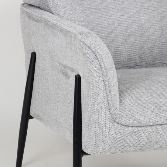 LENON ΠΟΛΥΘΡΟΝΑ ΓΚΡΙ 83x83x85cm