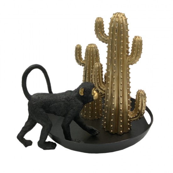 DAHLIA ΔΙΣΚΟΣ ΣΕΡΒΙΡΙΣΜΑΤΟΣ 40x40x6cm ΑΛΟΥΜΙΝΙΟ ΜΑΥΡΟ