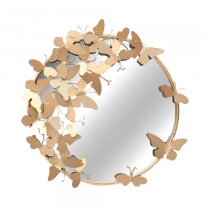 SCIAME ΚΑΘΡΕΠΤΗΣ ΤΟΙΧΟΥ ΜΕΤΑΛΛΟ ΧΡΥΣΟ 64x7.5x63cm