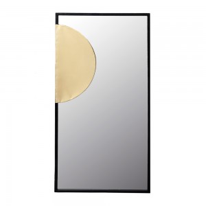 LAMINA 91,4 ΚΑΘΡΕΠΤΗΣ ΤΟΙΧΟΥ ΜΕΤΑΛΛΟ ΜΑΥΡΟ 45.7x2x91.4cm