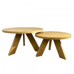 TAVOLA COFFEE TABLE SET 2ΤΕΜ 80+60cm