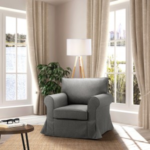 ASHLEY ΠΟΛΥΘΡΟΝΑ ΜΕ ΑΠΟΣΥΡΟΜΕΝΟ SILVER 97x85xH95cm