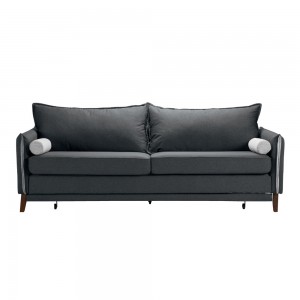 COMMODO ΚΑΝΑΠΕΣ ΚΡΕΒΑΤΙ 3ΘΕΣΙΟΣ ΑΝΘΡΑΚΙ ΓΚΡΙ 230x81xH88cm