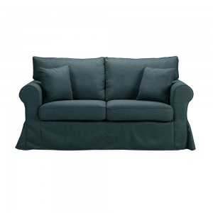 ASHLEY ΚΑΝΑΠΕΣ 2ΘΕΣΙΟΣ ΜΕ ΑΠΟΣΥΡΟΜΕΝΟ ΜΠΛΕ 173x85xH95cm