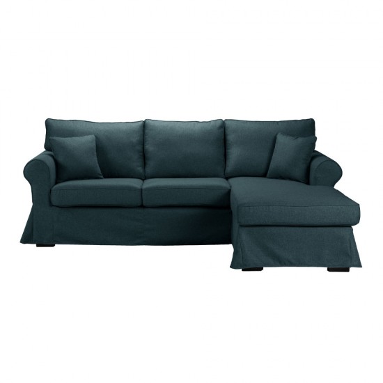 ASHLEY ΚΑΝΑΠΕΣ ΓΩΝΙΑ ΑΡΙΣΤΕΡΗ ΜΕ ΑΠΟΣΥΡΟΜΕΝΟ ΜΠΛΕ 236x171xH91cm