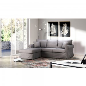 ASHLEY ΚΑΝΑΠΕΣ ΓΩΝΙΑ ΔΕΞΙΑ ΜΕ ΑΠΟΣΥΡΟΜΕΝΟ ΓΚΡΙ 236x171xH91cm