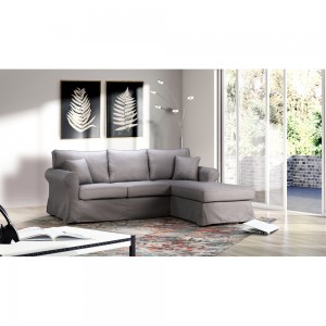 ASHLEY ΚΑΝΑΠΕΣ ΓΩΝΙΑ ΑΡΙΣΤΕΡΗ ΜΕ ΑΠΟΣΥΡΟΜΕΝΟ ΓΚΡΙ 236x171xH91cm