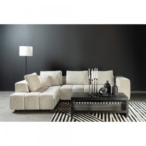 TOMOS ΚΑΝΑΠΕΣ ΓΩΝΙΑ ΑΡΙΣΤΕΡΗ BEIGE LEGASY 15 298x200x85cm