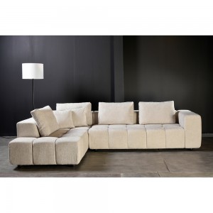 TOMOS ΚΑΝΑΠΕΣ ΓΩΝΙΑ ΑΡΙΣΤΕΡΗ BEIGE LEGASY 15 298x200x85cm